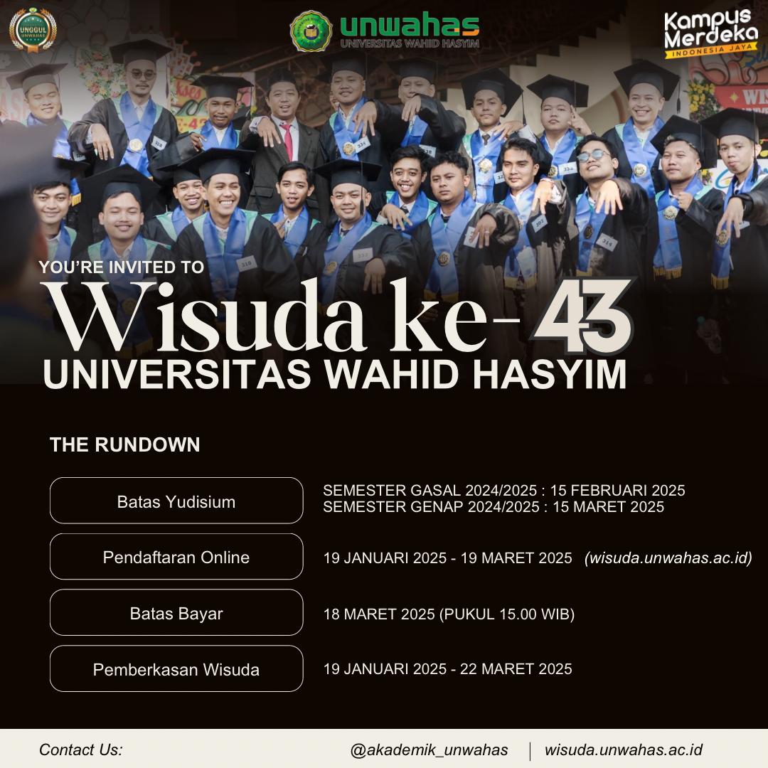 WISUDA KE-43 UNWAHAS