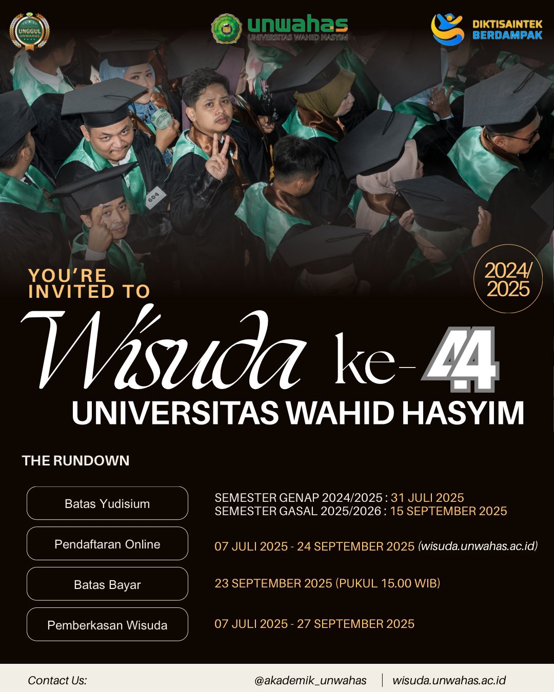 Wisuda ke 44 Tahun 2025